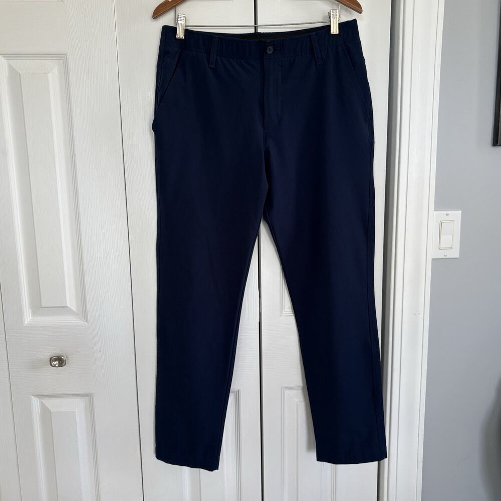 Under Armour UA Drive Golf Pants Navy 4-Way Stretch Men’s 34x30 1364407 Tapered